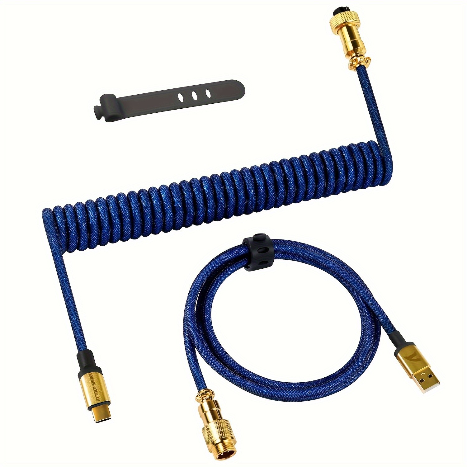 ATTACK SHARK C03 Coiled USB-C Cable