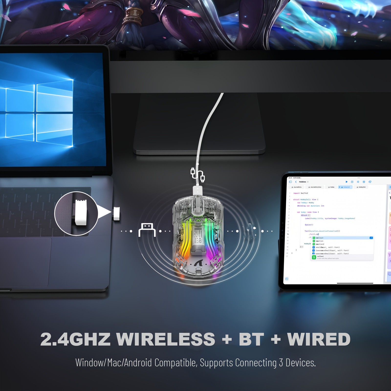 ATTACK SHARK X2 Wireless Gaming Mouse