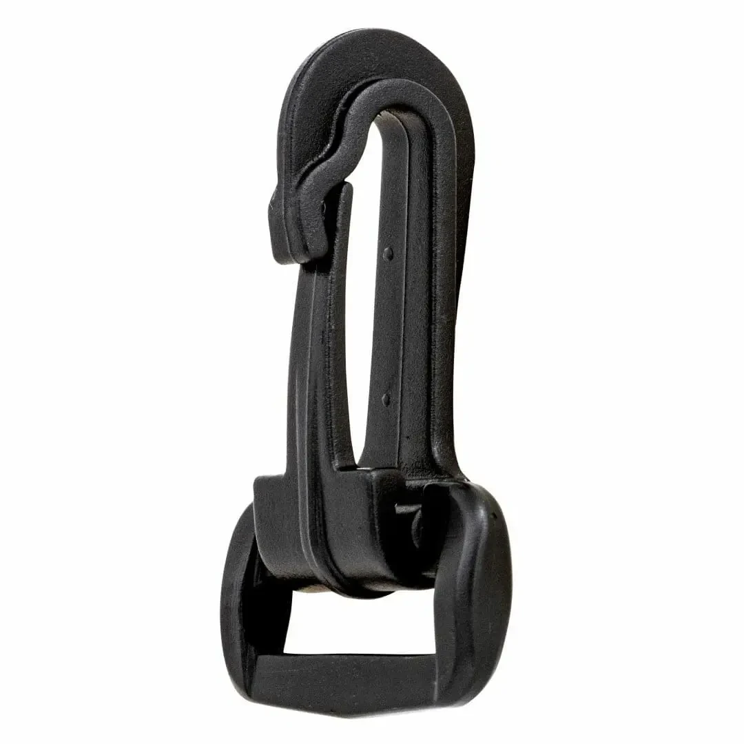 PLASTIC SNAP HOOK WITH RETAINER
