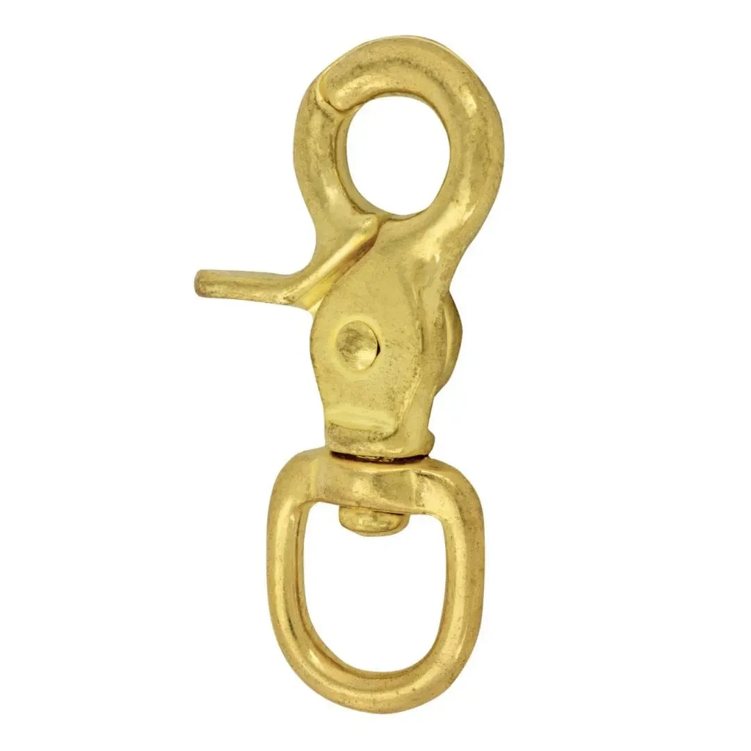 REIN SCISSOR SNAP BRASS
