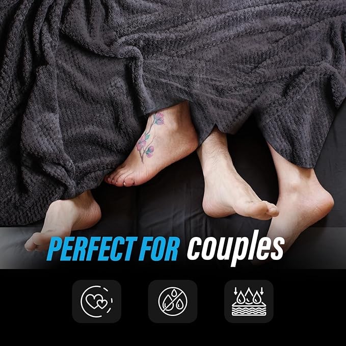 The Intimacy Blanket™ - Discreet Waterproof Adult Bed Protection Throw