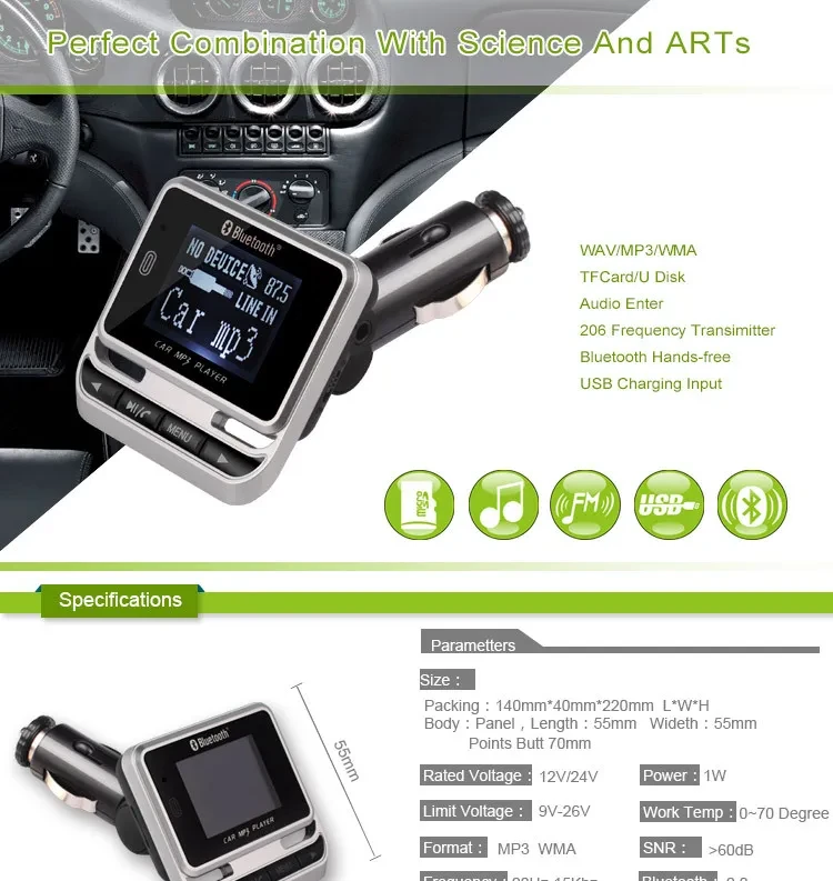 Car Bluetooth mp3