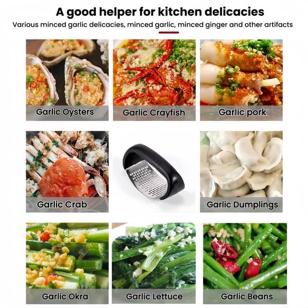 CrushEase™ Garlic Rocker – Effortless Garlic & Ginger Mincer