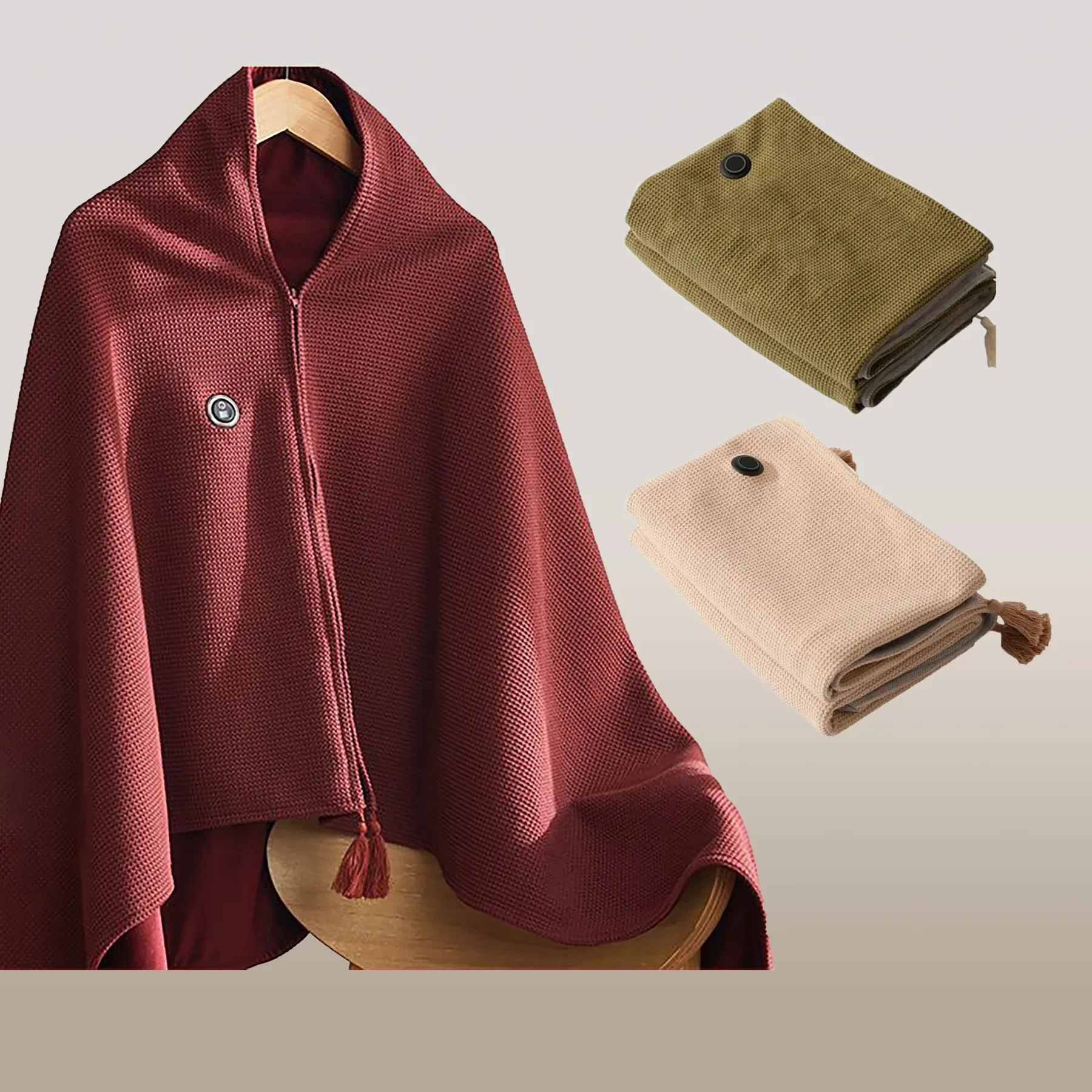 WarmWave™ Portable Heated Shawl Wrap