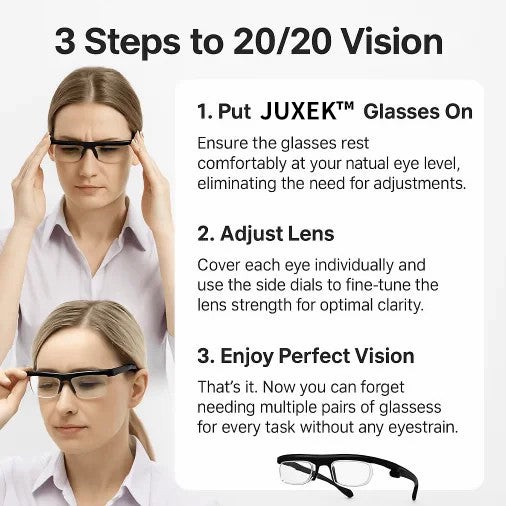 JUXEK™【ADJUSTABLE FOCUS GLASSES】See Every Moment Clearly