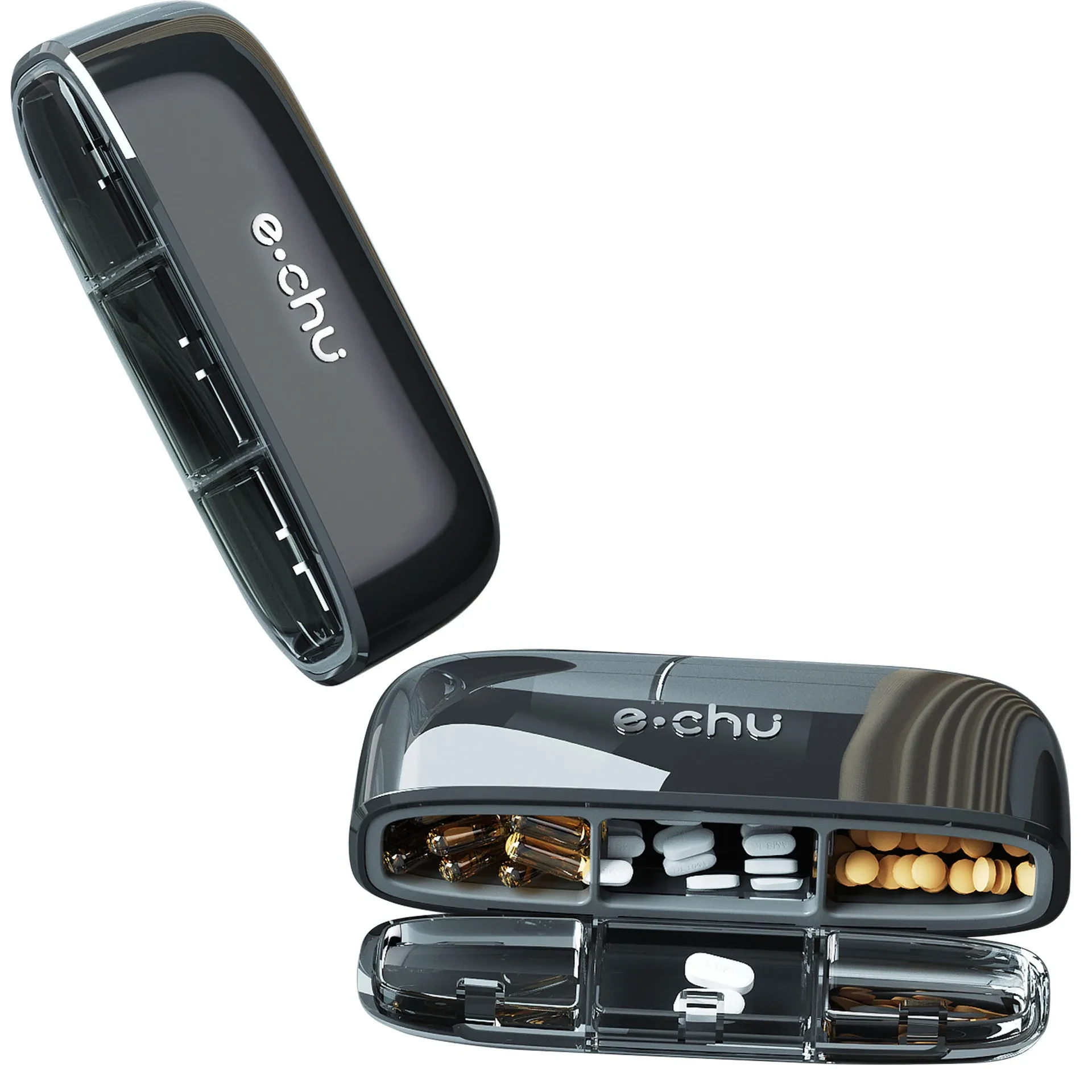 Portable Pill Organizer Travel Pill Box – e-chu Slim Medicine Case