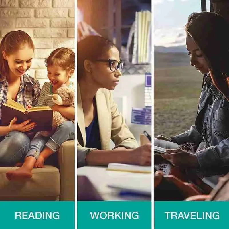 LED Kindle Light For E-book Kindle Lamp USB Rechargeable Flexible Clip Book Kindle Light Reading Portable Flashlight