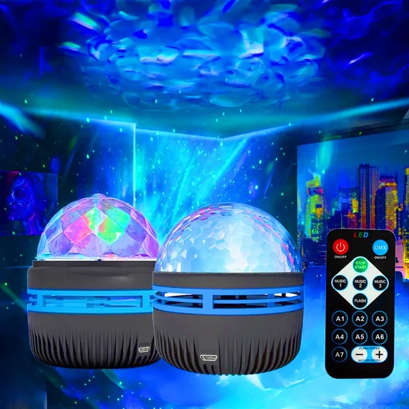 Fantasy Northern Lights Projection Star Light Water Wave Lamp