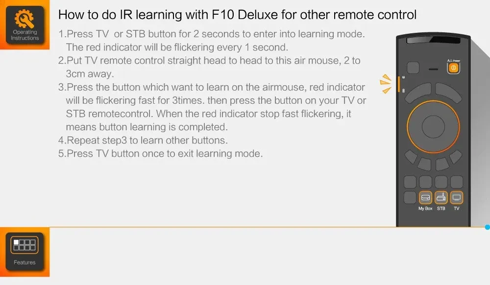 F10 deluxe wireless air mouse