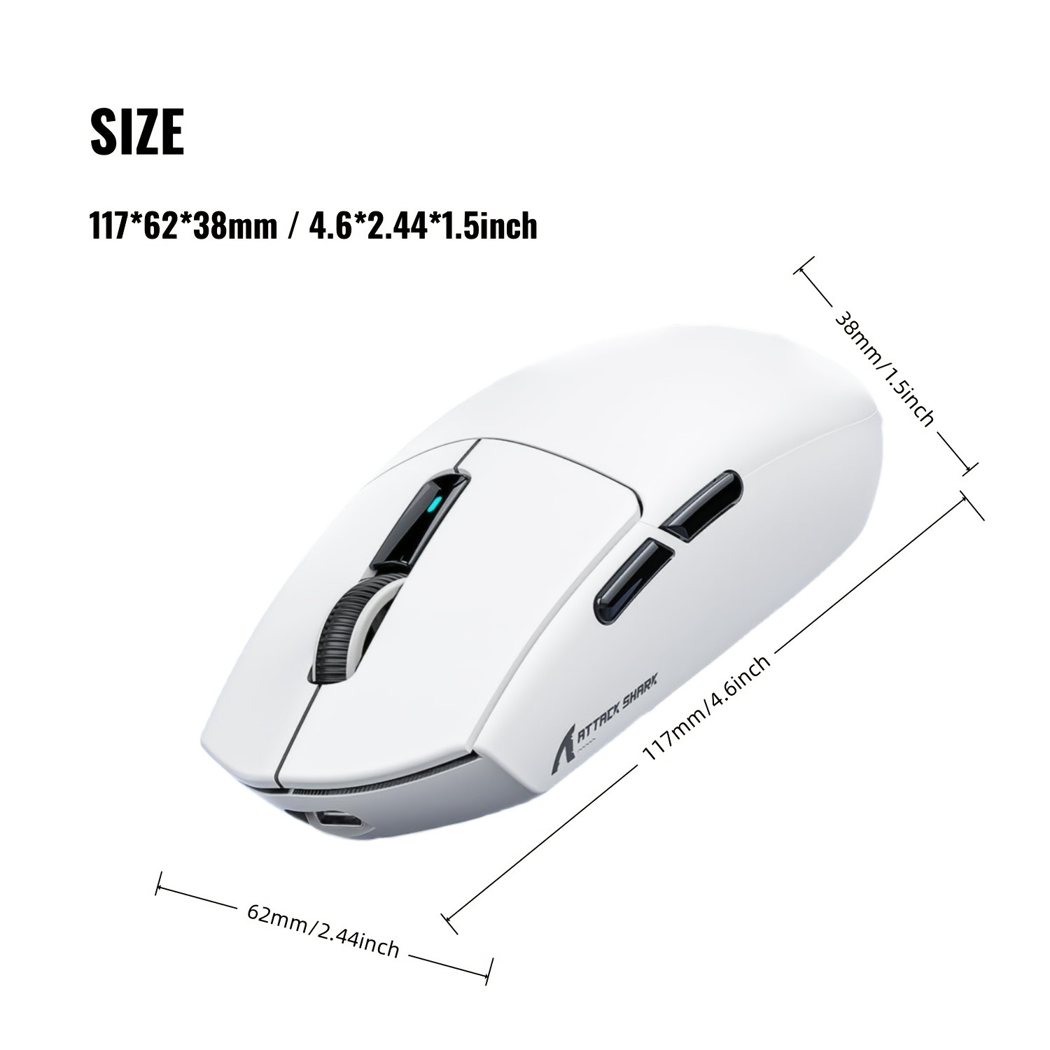 ATTACK SHARK G3 Tri-Mode Wireless Gaming Mouse – Ultimate Precision for NZ Gamers