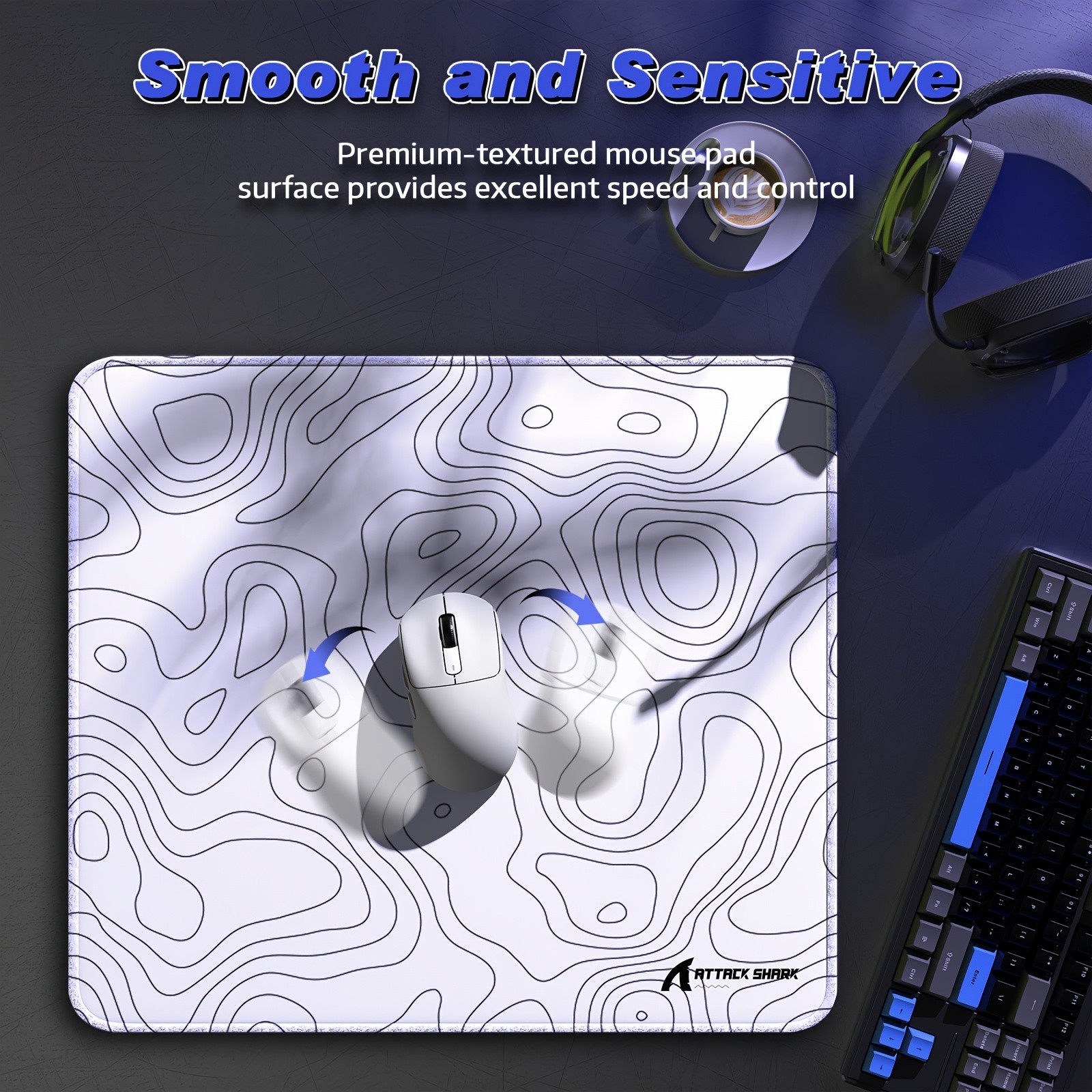 ATTACK SHARK CM02 Large Gaming Mouse Pad – Precision, Comfort, and Style for NZ Desks