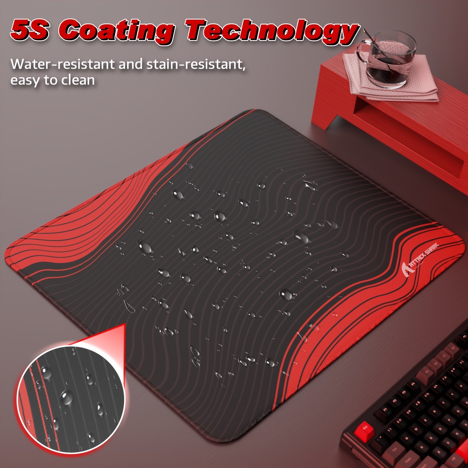 ATTACK SHARK CM02 Large Gaming Mouse Pad – Precision, Comfort, and Style for NZ Desks