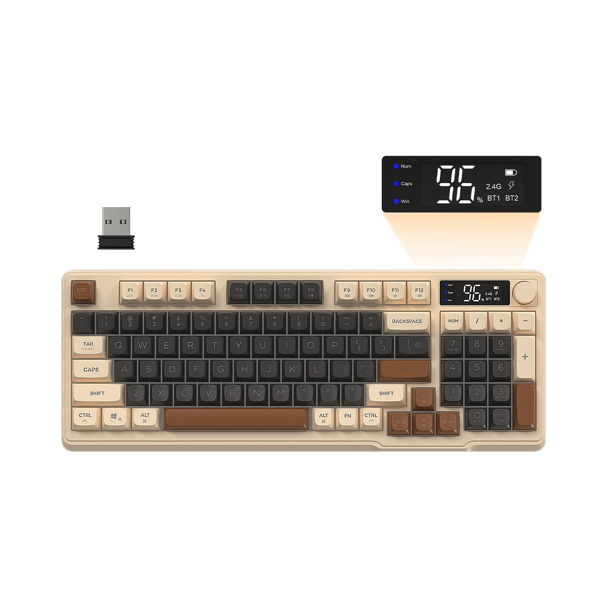 M96 Wireless Gaming Keyboard – Smart, Stylish Control for NZ Gamers and Everyday Use