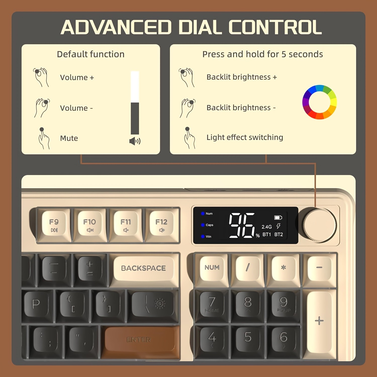 M96 Wireless Gaming Keyboard – Smart, Stylish Control for NZ Gamers and Everyday Use