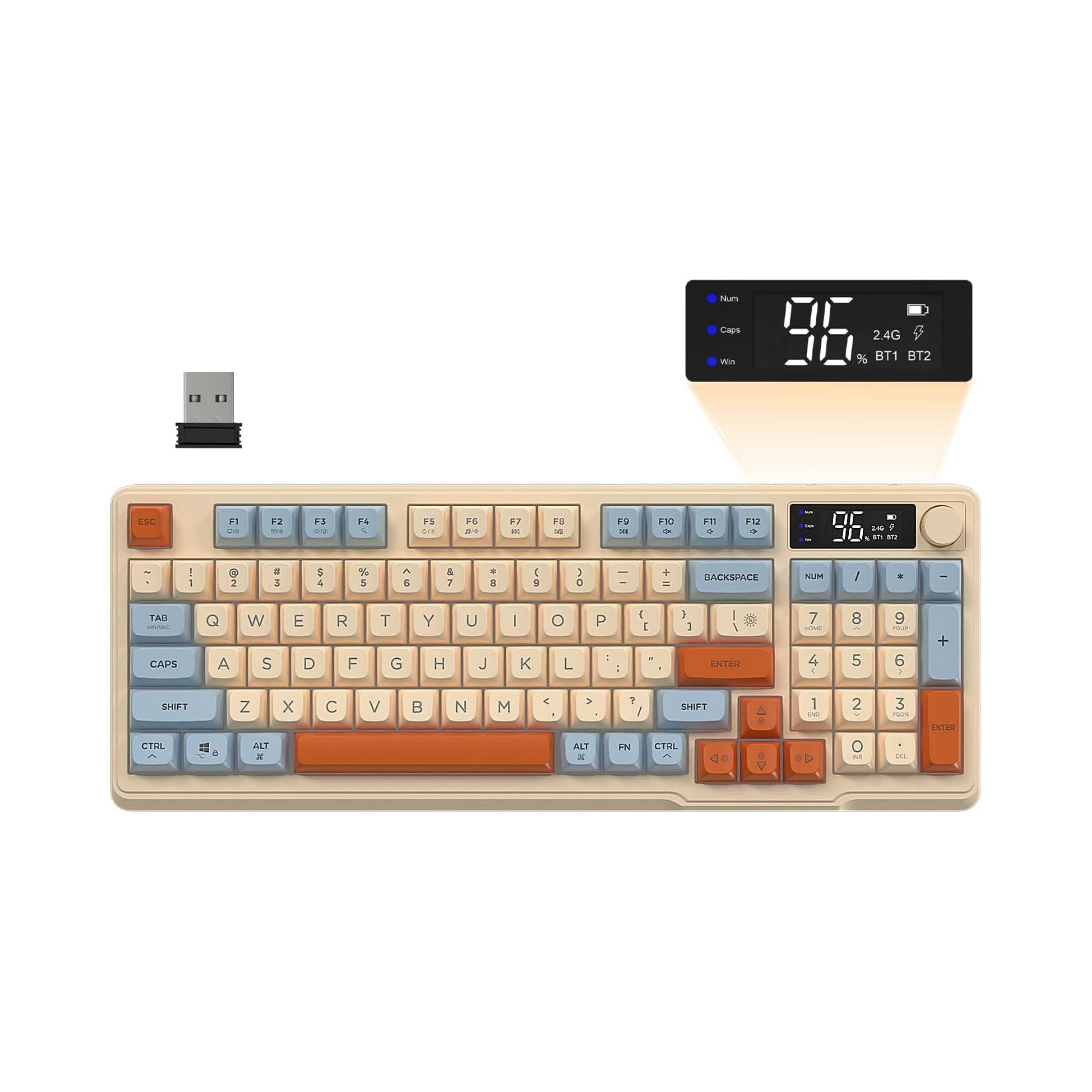 M96 Wireless Gaming Keyboard – Smart, Stylish Control for NZ Gamers and Everyday Use