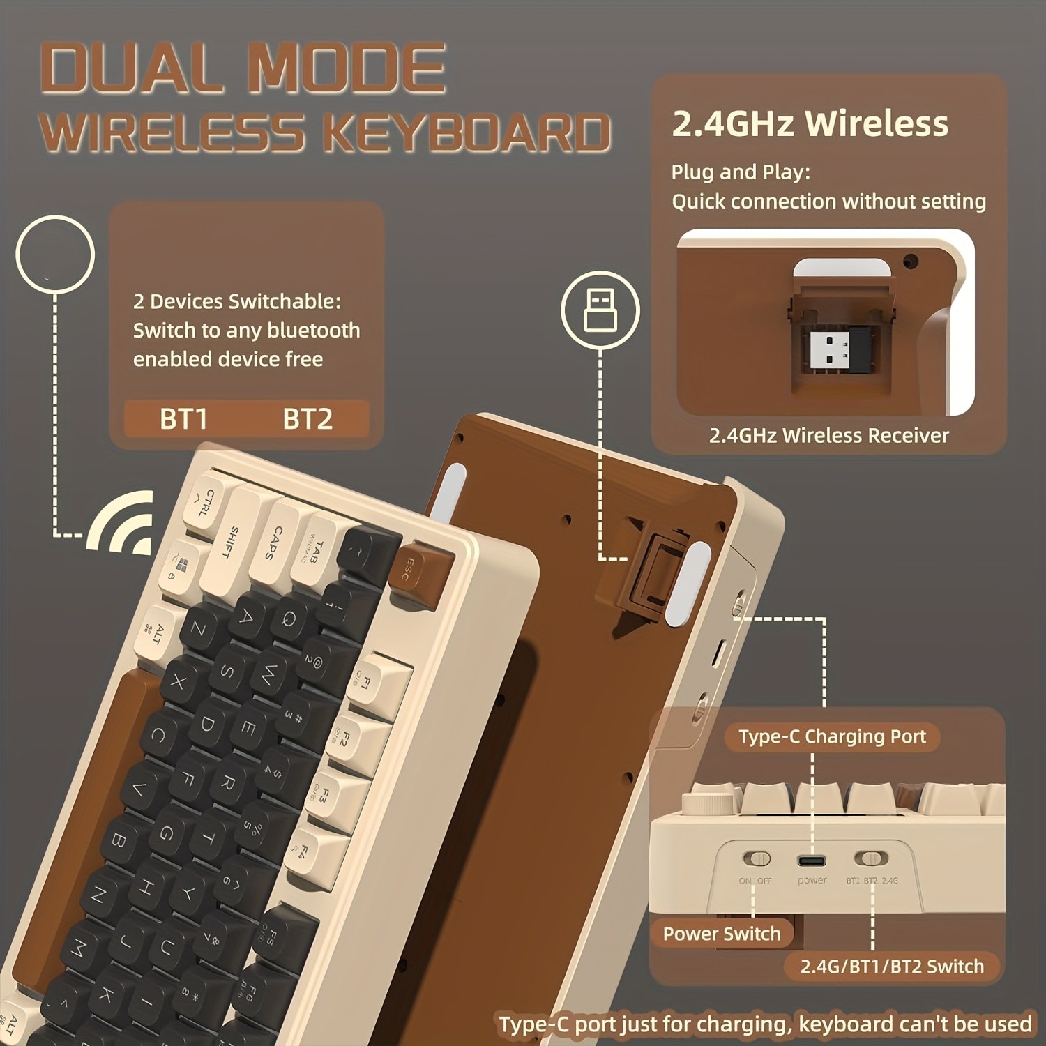 M96 Wireless Gaming Keyboard – Smart, Stylish Control for NZ Gamers and Everyday Use