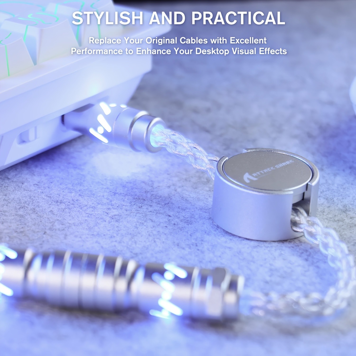 ATTACK SHARK C07 RGB Cable – Magnetic, Smart, and Stylish Power for NZ Setups