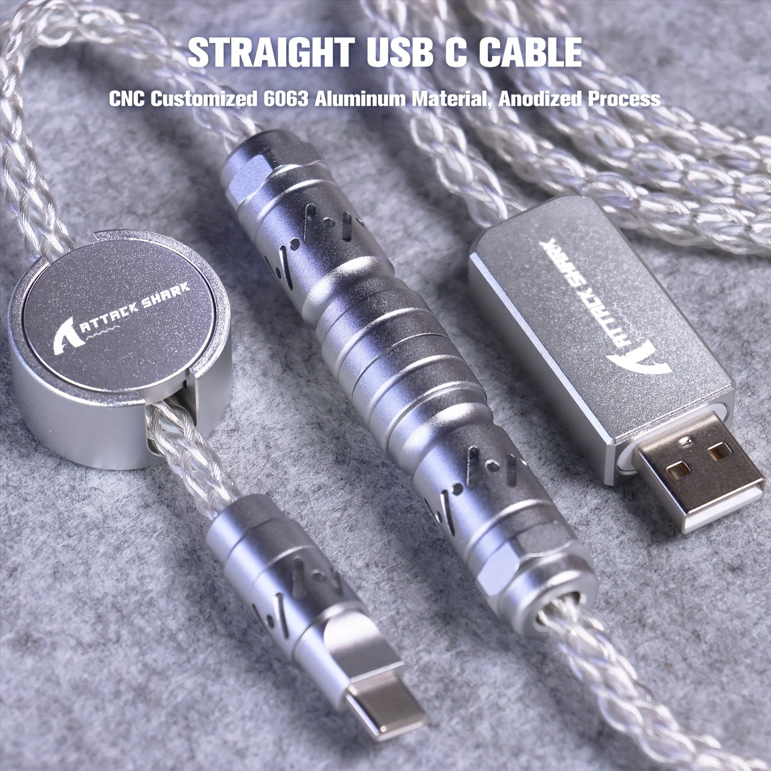 ATTACK SHARK C07 RGB Cable – Magnetic, Smart, and Stylish Power for NZ Setups