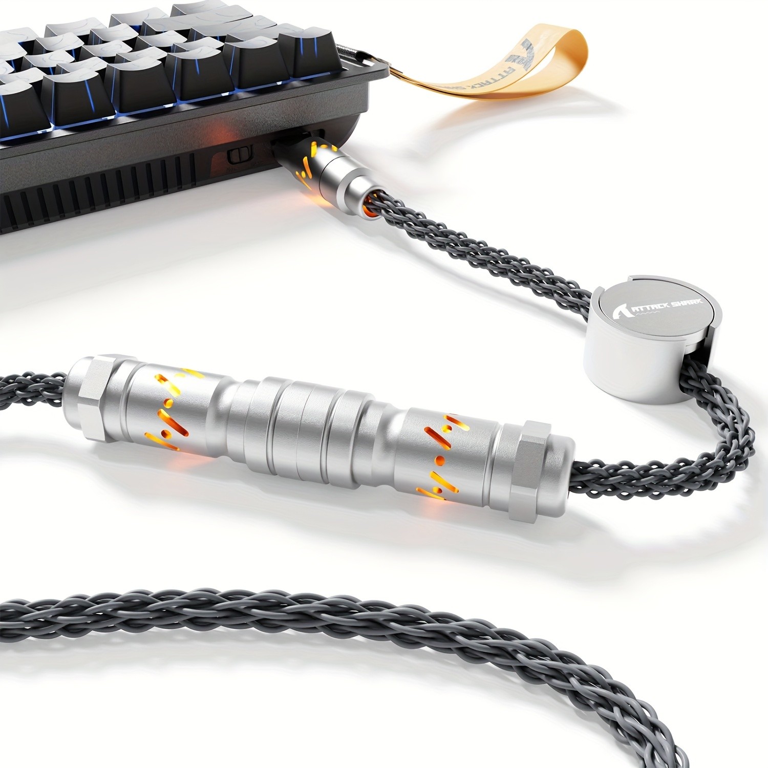 ATTACK SHARK C07 RGB Cable – Magnetic, Smart, and Stylish Power for NZ Setups