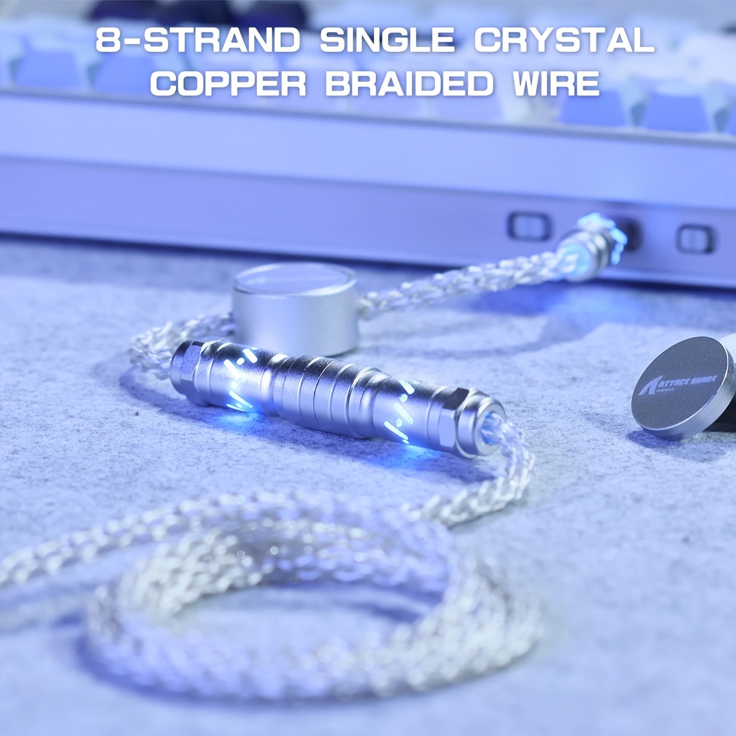 ATTACK SHARK C07 RGB Cable – Magnetic, Smart, and Stylish Power for NZ Setups