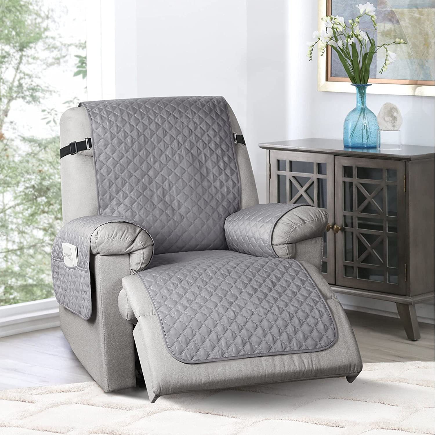 RhombusGuard™ Waterproof Recliner Slipcover – Non-Slip Stretch Furniture Protector