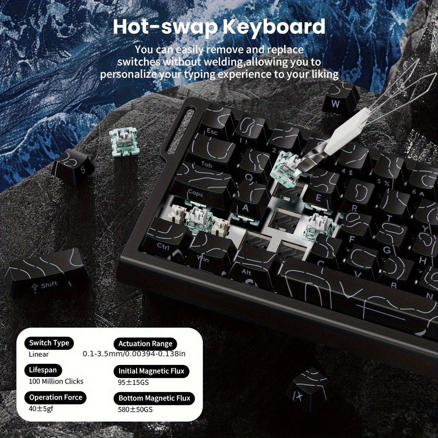 ATTACK SHARK X68 HE 8KHz Rapid Trigger Keyboard – Extreme Speed and Precision for NZ Gamers