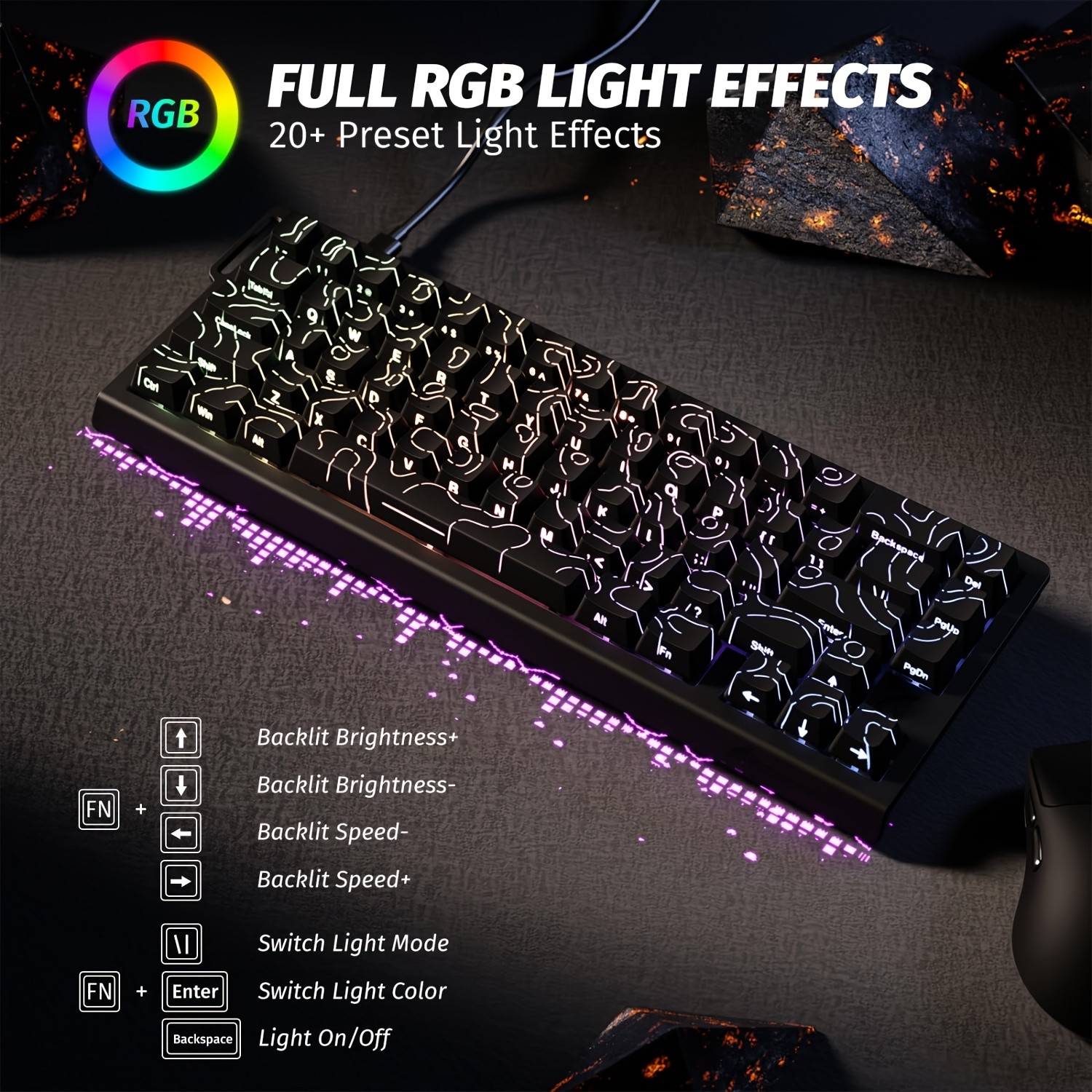 ATTACK SHARK X68 HE 8KHz Rapid Trigger Keyboard – Extreme Speed and Precision for NZ Gamers