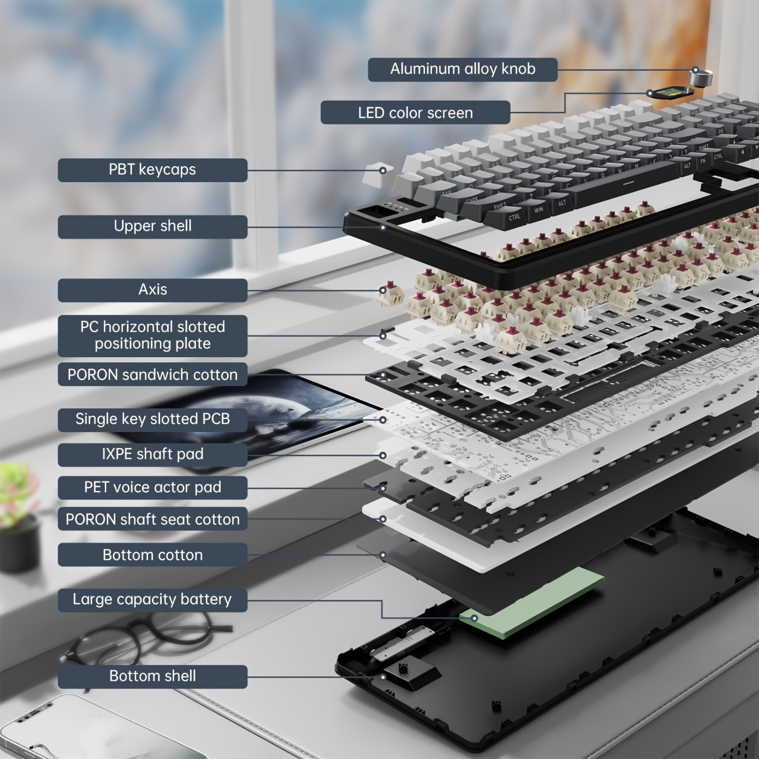 ATTACK SHARK X98PRO Wireless Mechanical Keyboard