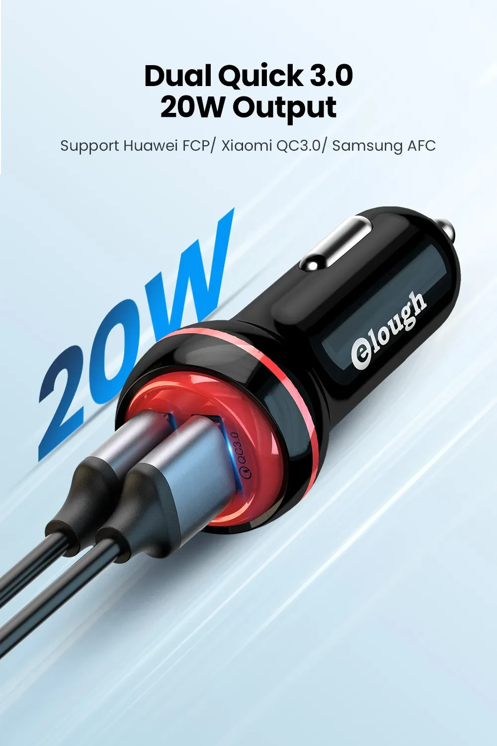 Dual Port Charging Head New USB Car Charger