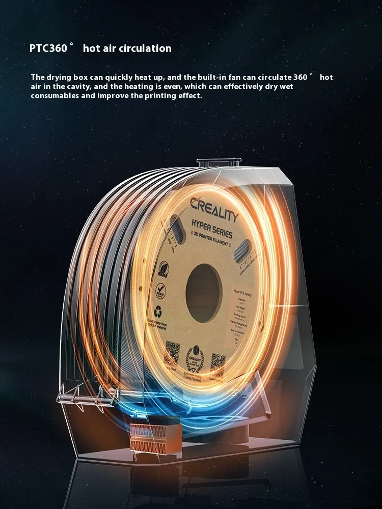 CX 3D Printer Moisture-proof Temperature Adjustable Fit Various Consumables Drying Box