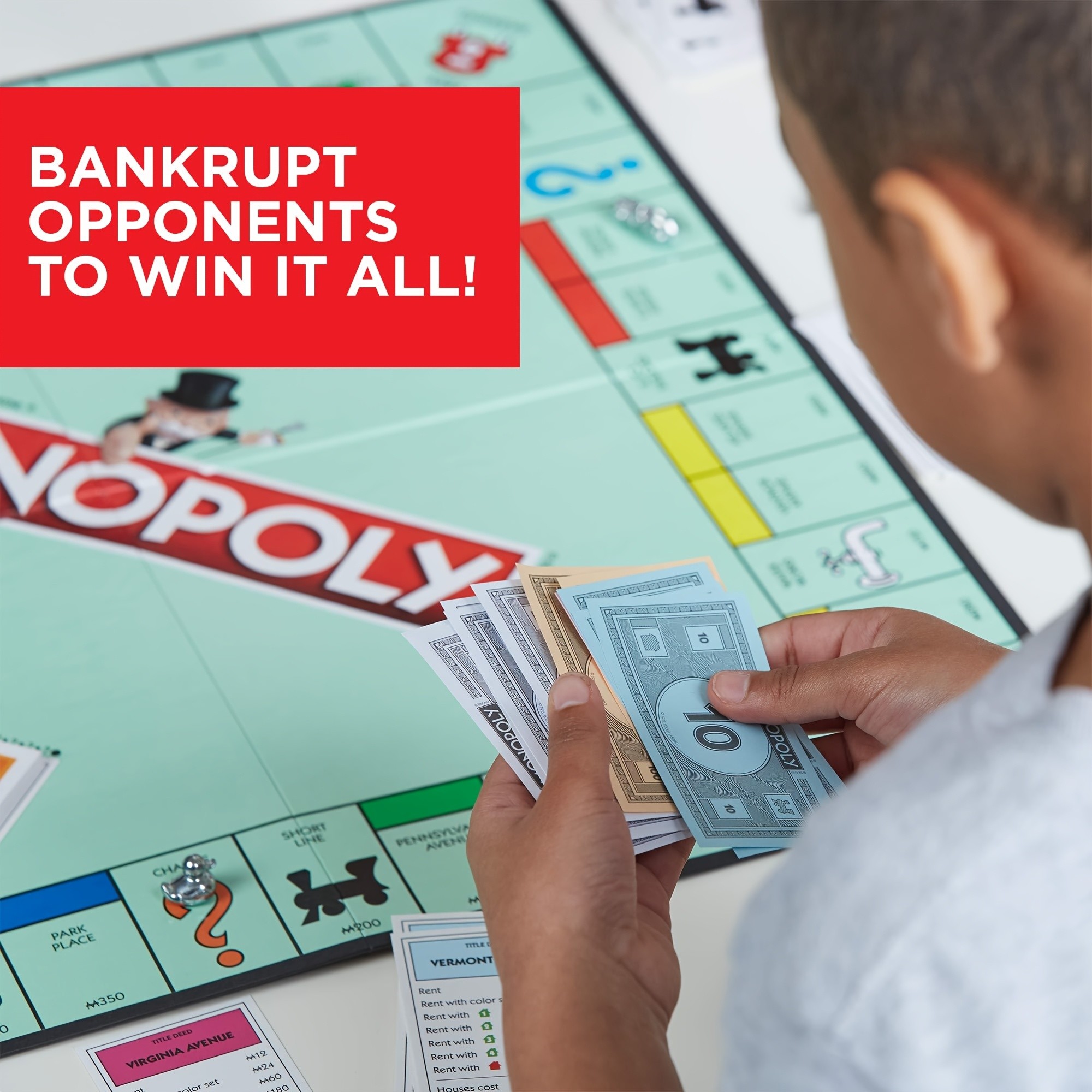 Hasbro Monopoly Game – Classic Family Board Game for 2–6 Players