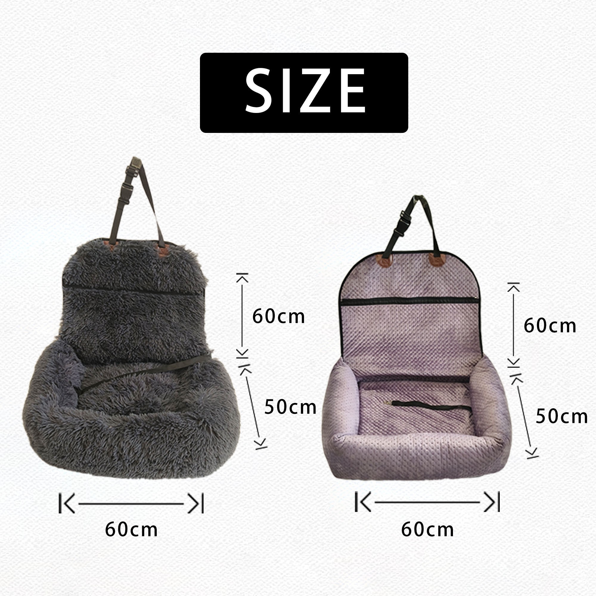 PawRide™ Pet Car Bed – Travel Safety & Comfort Seat for Dogs & Cats