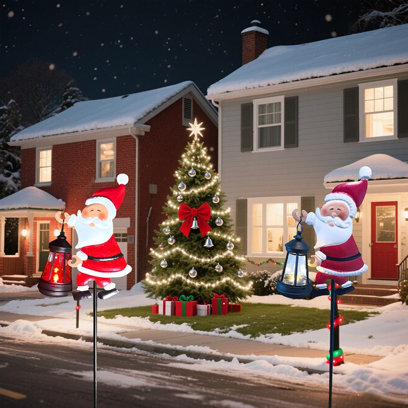 SantaGlow™ Christmas Solar Kettle Lights – Outdoor Garden LED Pouring Kettle Decor