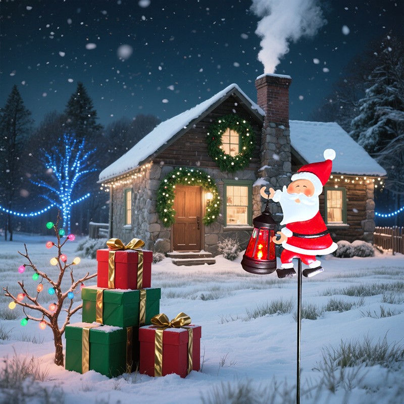 SantaGlow™ Christmas Solar Kettle Lights – Outdoor Garden LED Pouring Kettle Decor