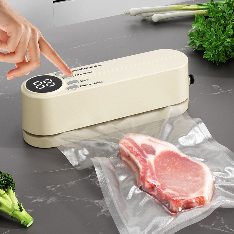 VacuoMini™ 3-in-1 Handheld Vacuum Sealer – Rechargeable Food Freshness System