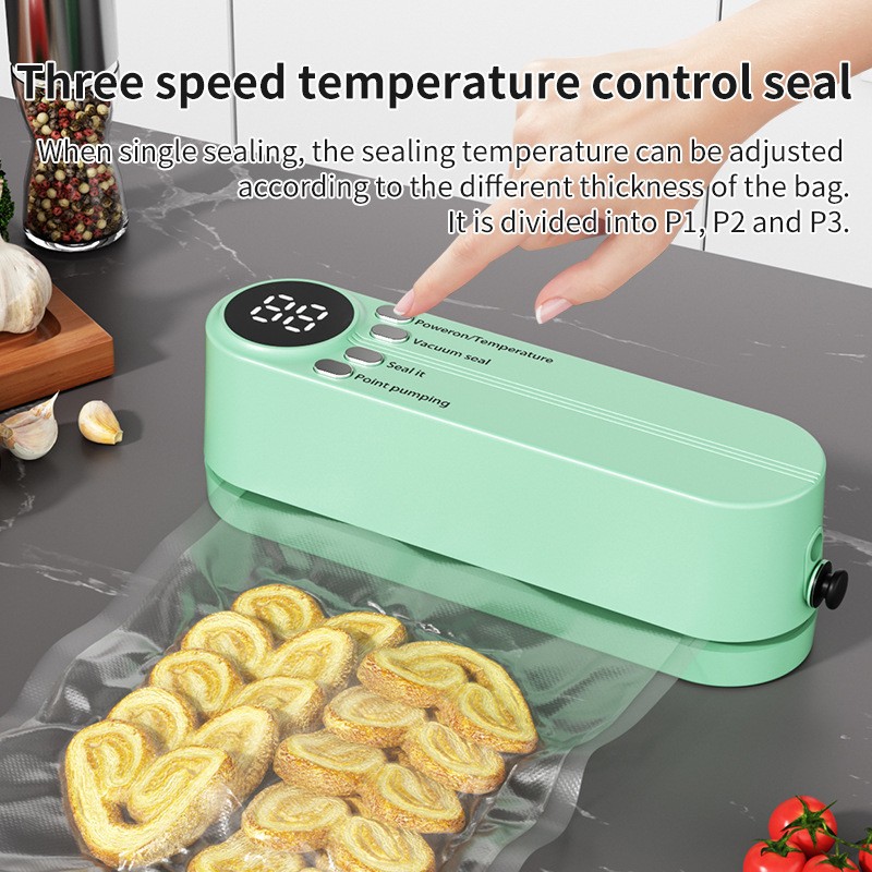 VacuoMini™ 3-in-1 Handheld Vacuum Sealer – Rechargeable Food Freshness System