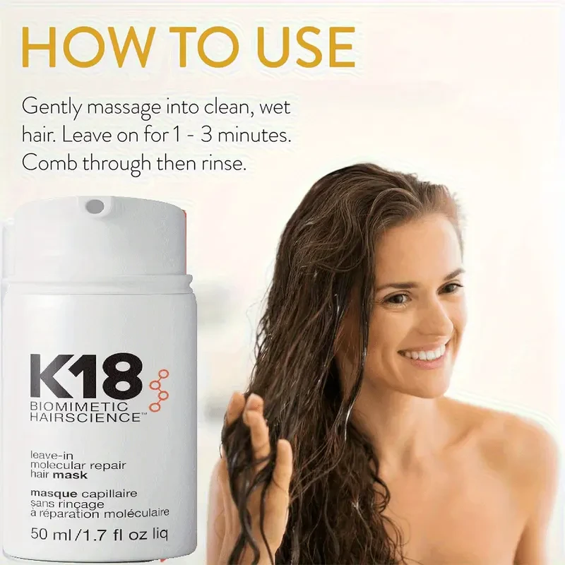 K18 Hair Mask for Dry Hair – Deep Moisture, Salon-Quality Repair in One Simple Step