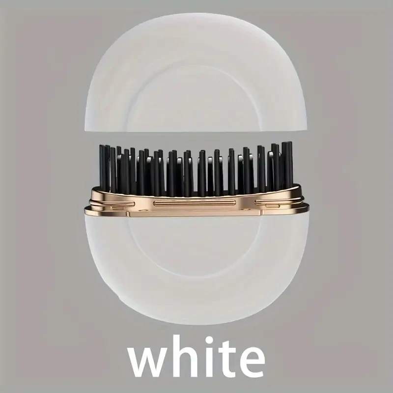 HOTU Portable Ionic Hair and Beard Straightener Brush – Smooth, Stylish, and Travel-Ready Grooming