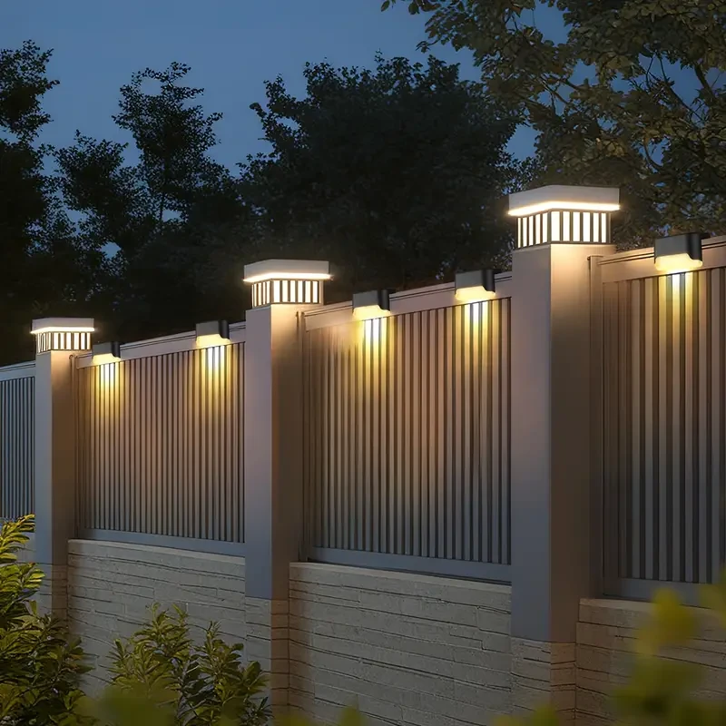 HOTU 7pcs Waterproof Solar Deck Lights – Beautiful Warm White LED Ambience for Every Outdoor Space
