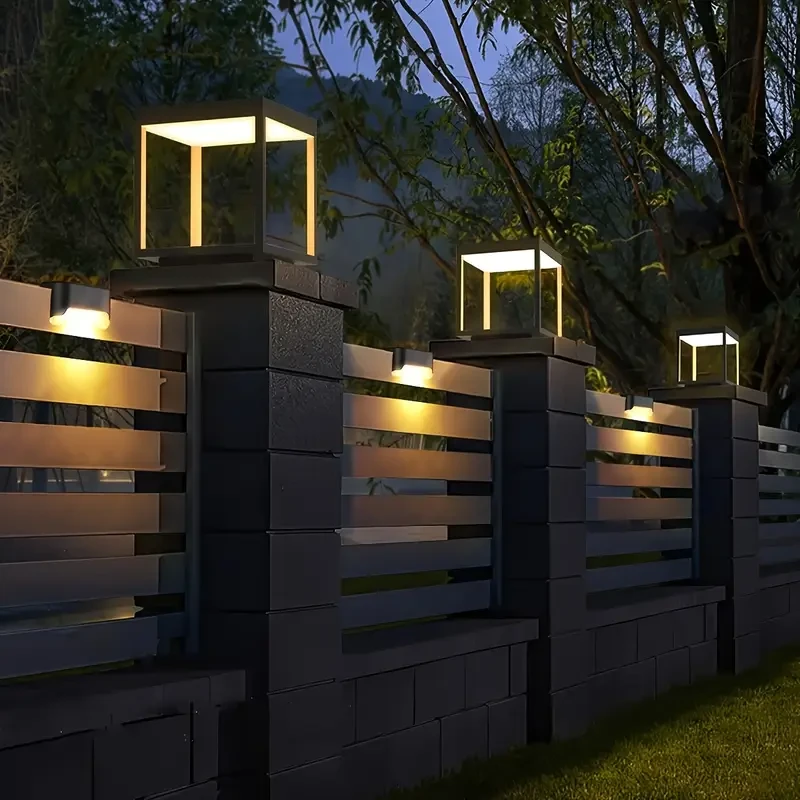 HOTU 7pcs Waterproof Solar Deck Lights – Beautiful Warm White LED Ambience for Every Outdoor Space