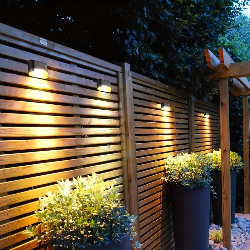 HOTU 7pcs Waterproof Solar Deck Lights – Beautiful Warm White LED Ambience for Every Outdoor Space