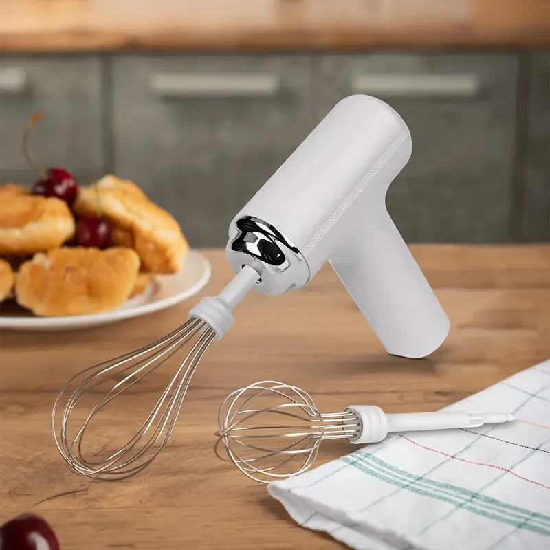 HOTU Handheld Electric Eggbeater & Whisk – Lightweight, Cordless & Effortless Mixing for Every Baker