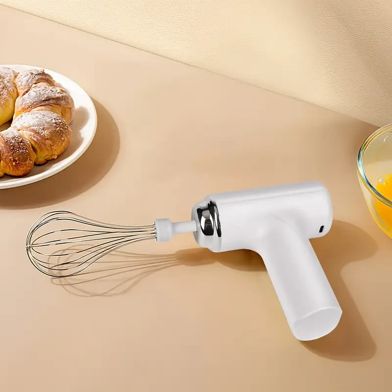 HOTU Handheld Electric Eggbeater & Whisk – Lightweight, Cordless & Effortless Mixing for Every Baker