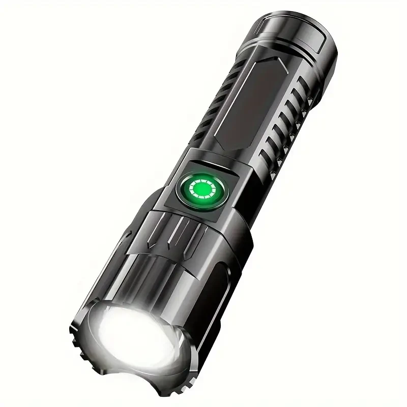 HOTU Ultra-Bright LED Flashlight – Rechargeable, High Lumens & Compact Power for Every Situation