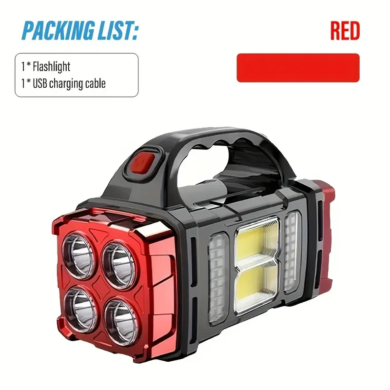 HOTU Solar Portable Light – Multi-Functional USB & Solar Powered LED Work Lamp