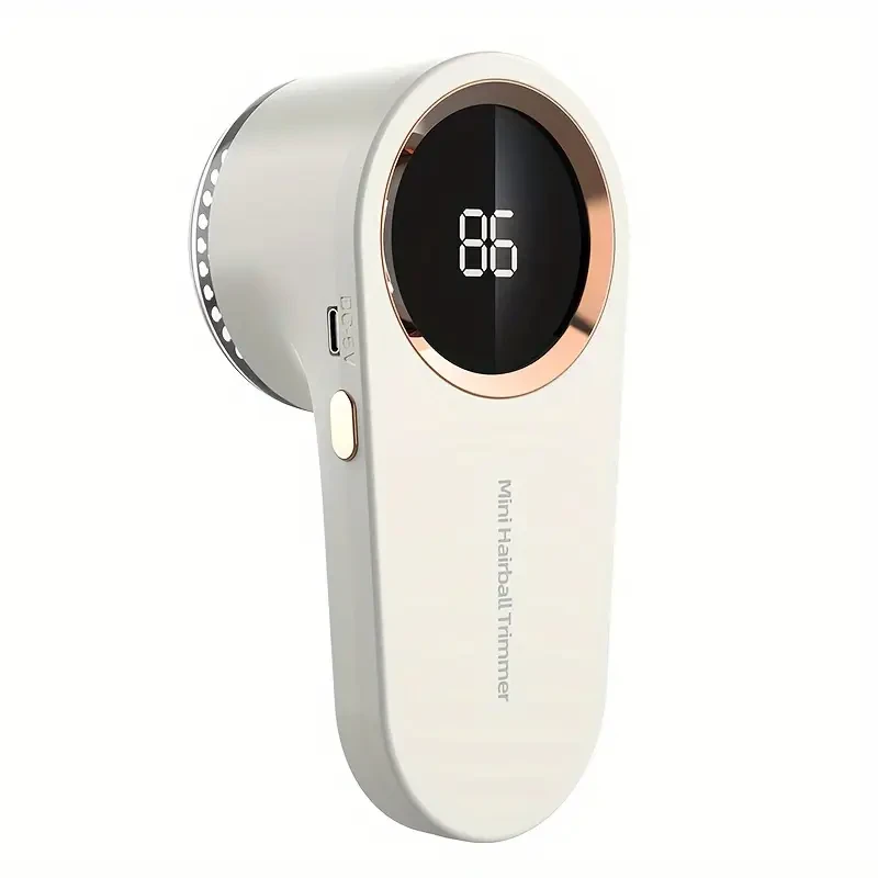 HOTU Fabric Shaver Lint Remover – Rechargeable Electric Sweater Defuzzer with LED Display