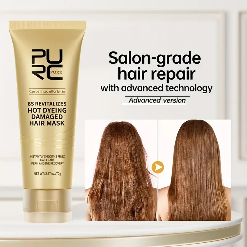 PURC 8 Seconds Hair Mask – Professional Keratin Cream for Smoothing, Softening & Frizz Control