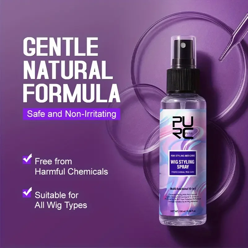 PURC 10-in-1 Wig Care Spray – Detangles, Conditions & Adds Shine