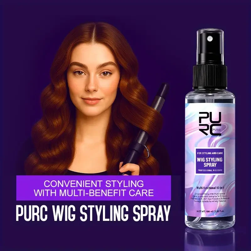 PURC 10-in-1 Wig Care Spray – Detangles, Conditions & Adds Shine