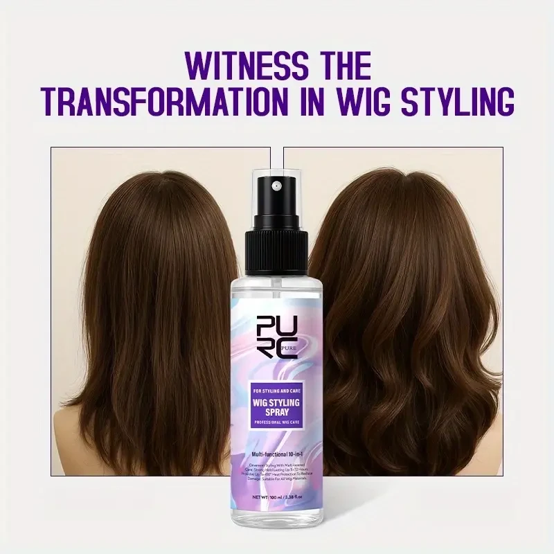 PURC 10-in-1 Wig Care Spray – Detangles, Conditions & Adds Shine